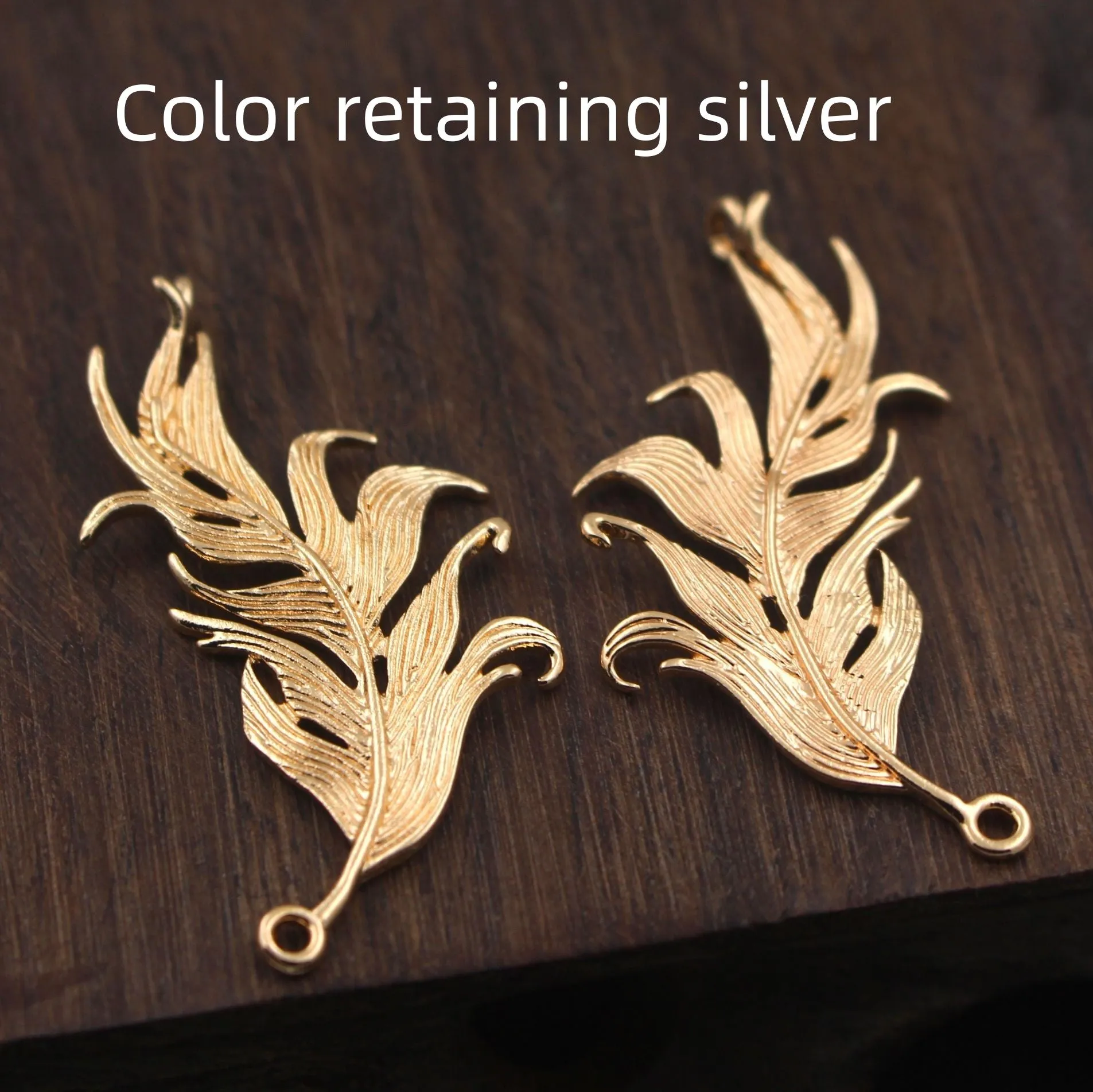 Cast Copper Peacock Feather Pendant | Brodtica.com