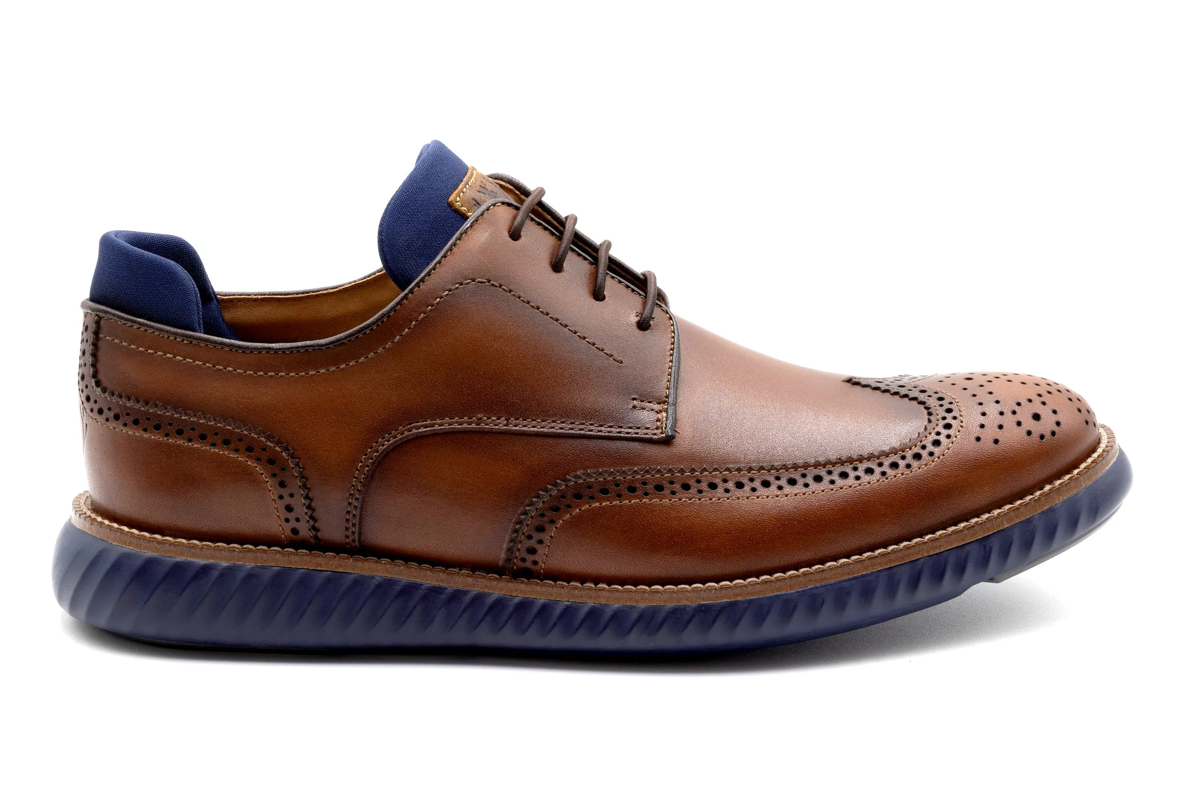 Countryaire Saddle Leather Wingtip - Cigar