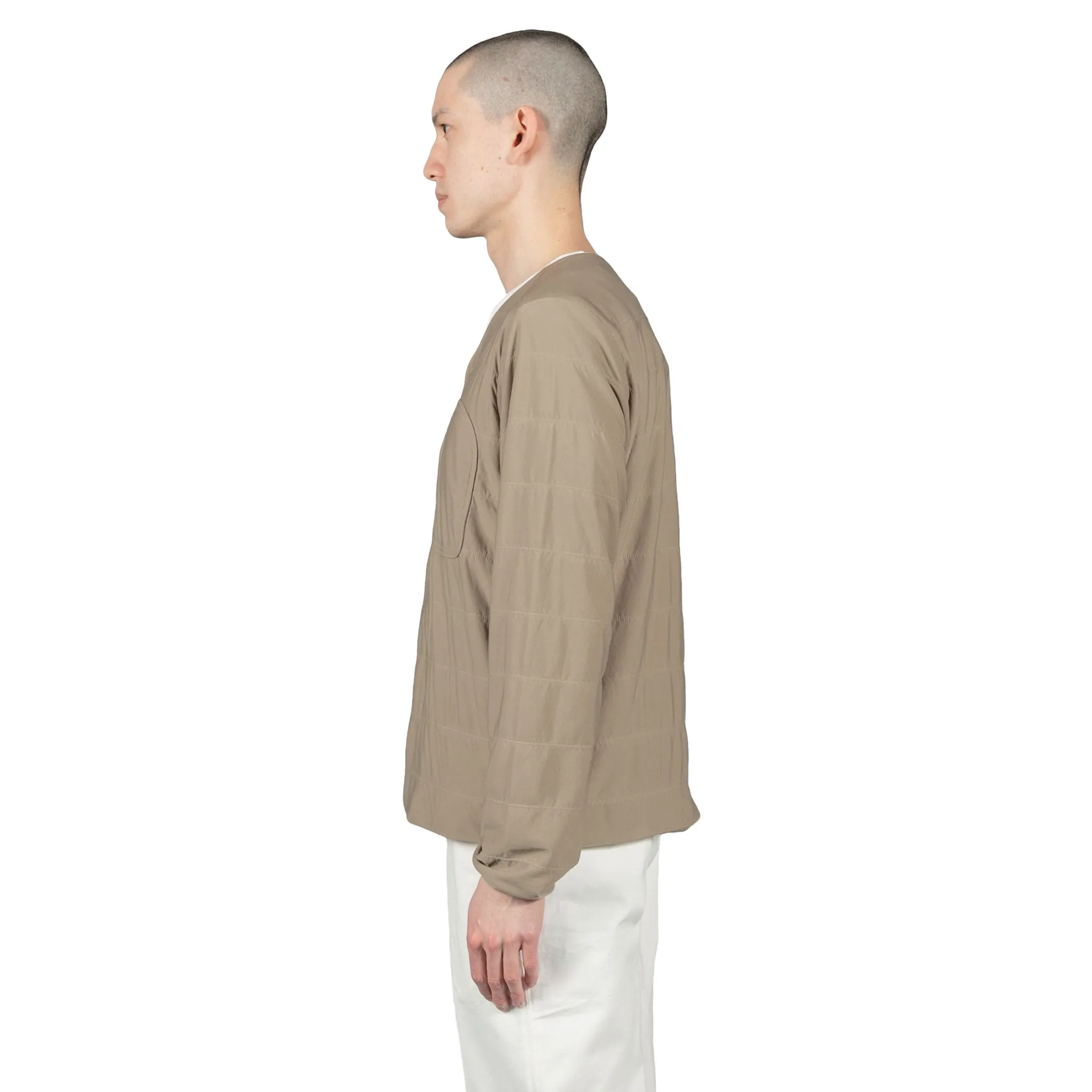 Flexible Insulated Cardigan - Beige