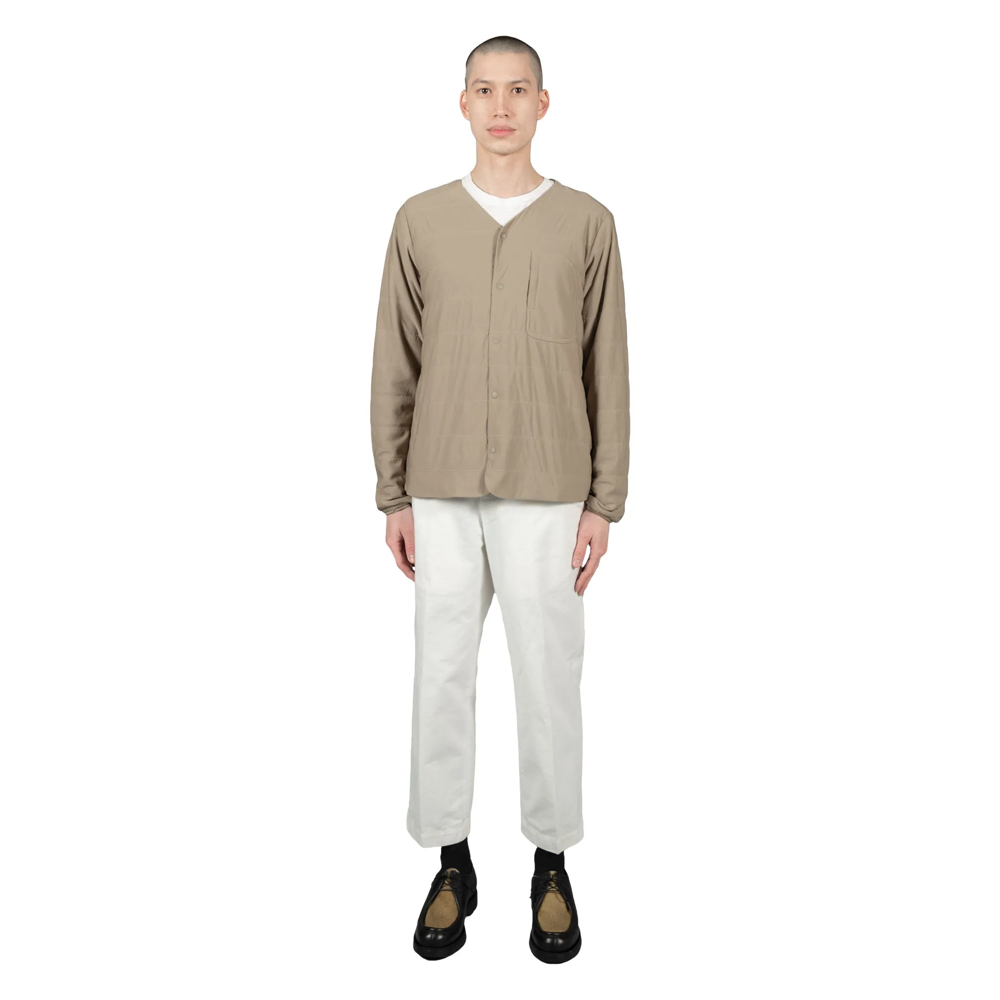 Flexible Insulated Cardigan - Beige