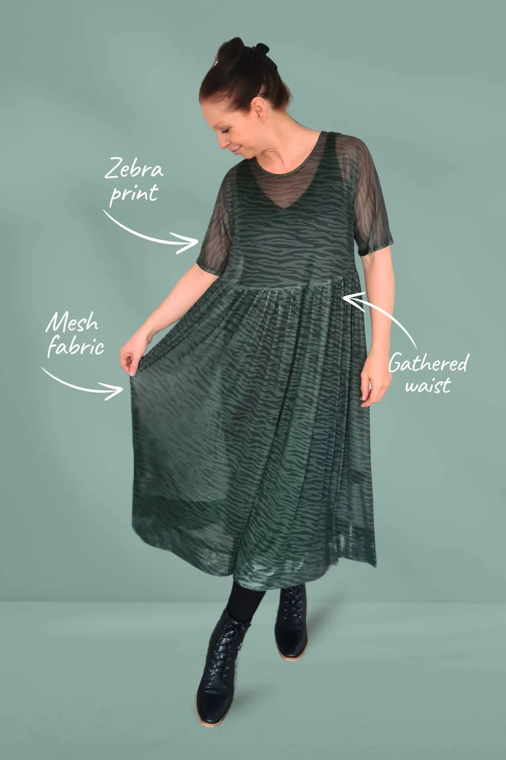 Lemon Tree Sarah Dress and Slip Zebra