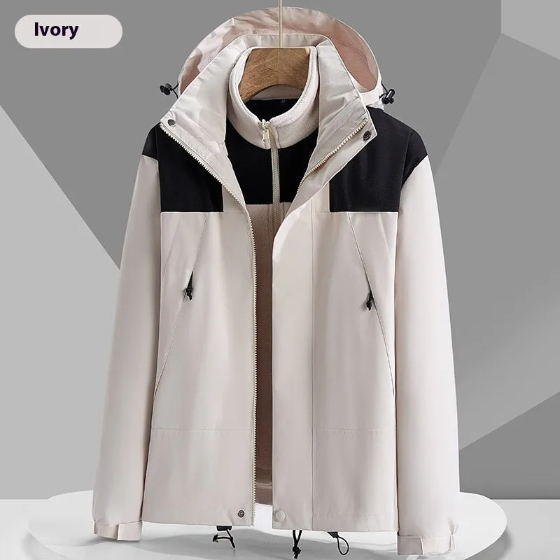 Pamela – Unisex Waterproof Colorblock Windbreaker