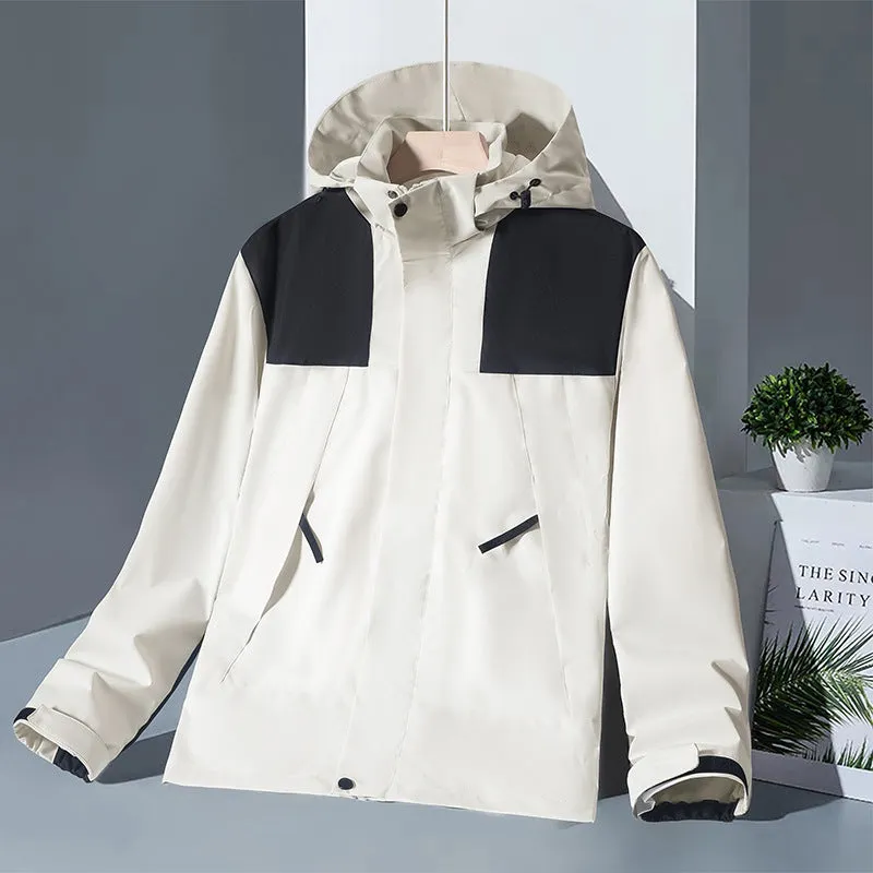 Pamela – Unisex Waterproof Colorblock Windbreaker