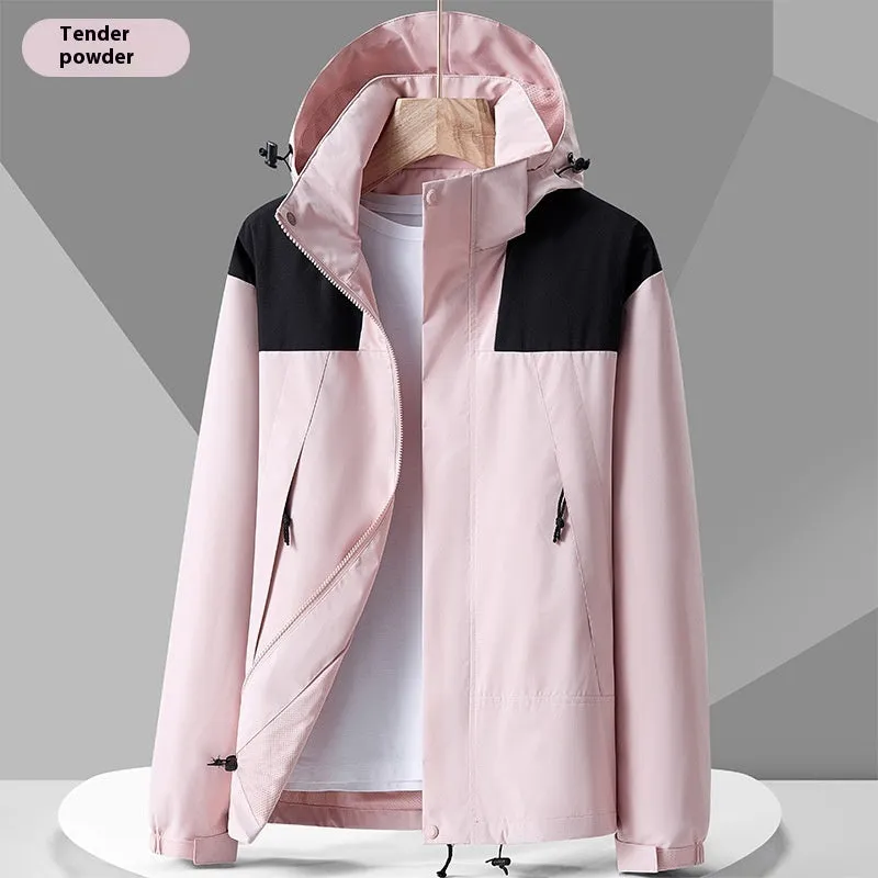 Pamela – Unisex Waterproof Colorblock Windbreaker