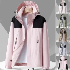 Pamela – Unisex Waterproof Colorblock Windbreaker