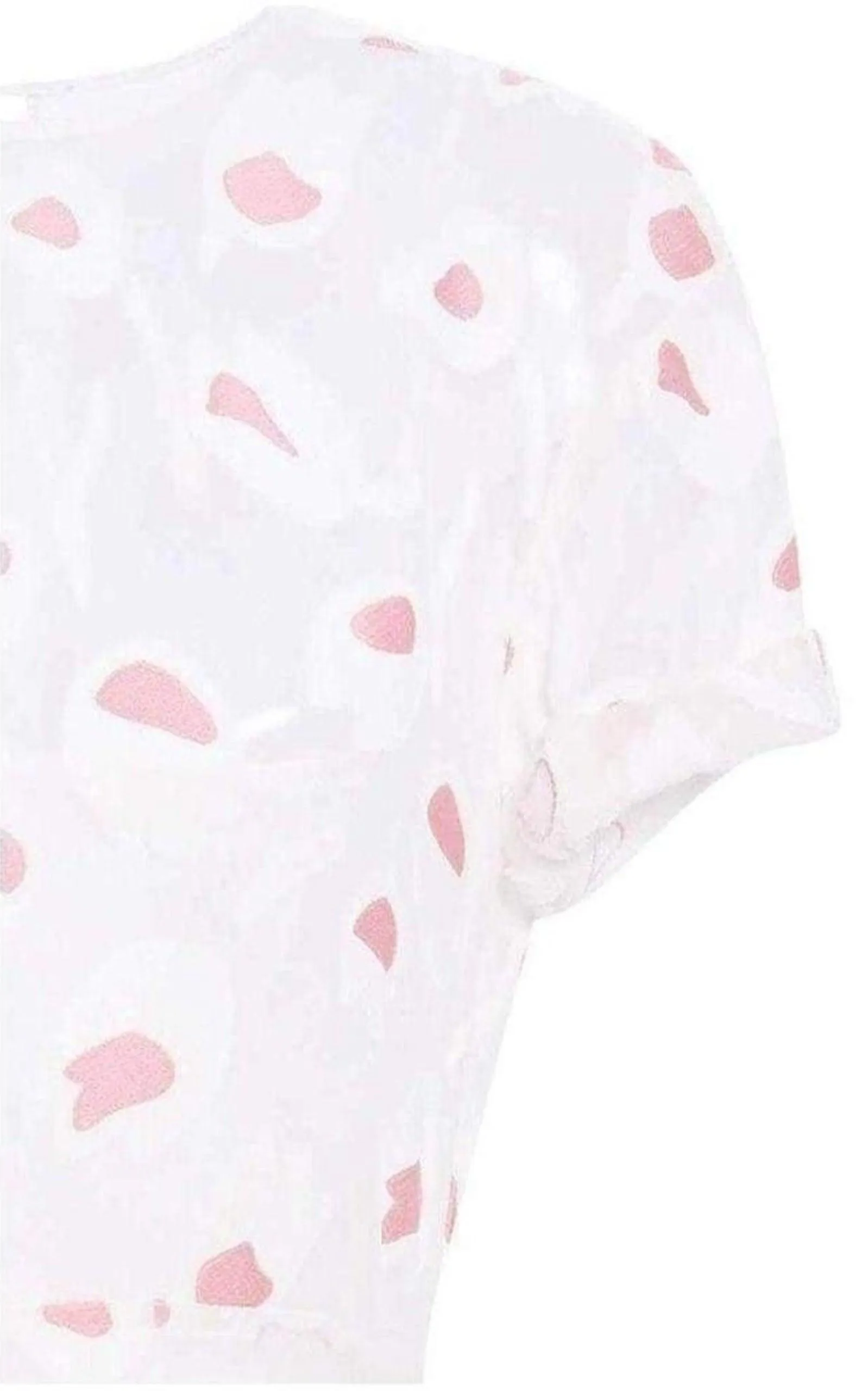 Rose Pivoine And Natural Floral Silk Blend Dress